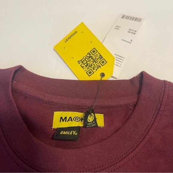 Market T-Shirt Long Sleeves Small The Alchemist Burgundy - Picture 5 of 10